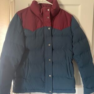 Patagonia Red and Navy Puffer Jacket
